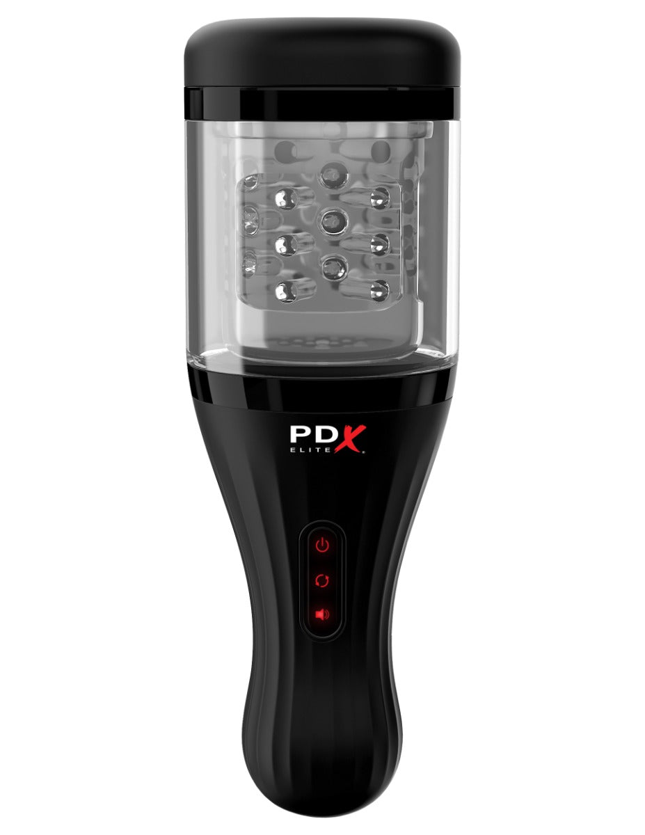 PDX Elite Talk Dirty Rotobator – USB Rechargeable Rotating 24.1cm Masturbator > Sex Toys For Men > Masturbators > Vibrating