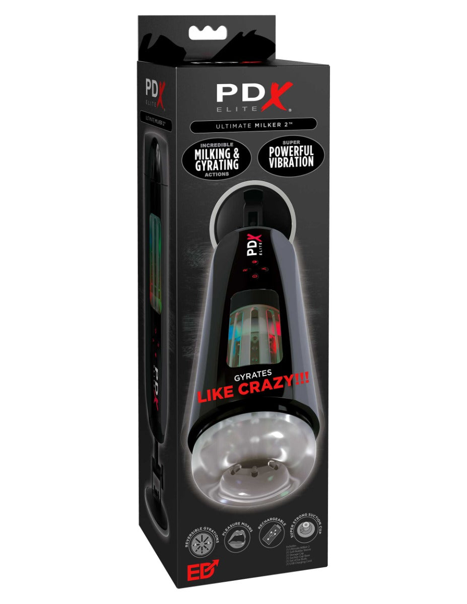 Pipedream Extreme Toys Elite Ultimate Milker 2 Rechargeable Vibrating Masturbator > Sex Toys For Men > Masturbators Premium