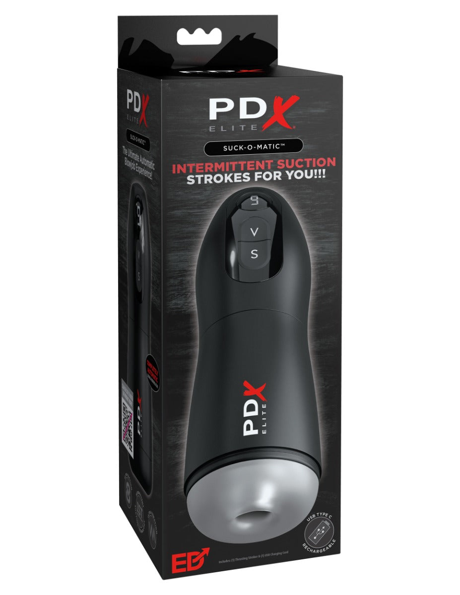 PDX Elite Suck O Matic – Suction and Vibration Stroker > Sex Toys For Men > Masturbators > Vibrating