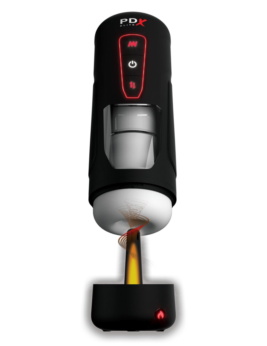 Pdx Elite Milk Me Hotter Thrusting Heating and Vibrating Auto Stroker Device > Sex Toys For Men > Masturbators Premium