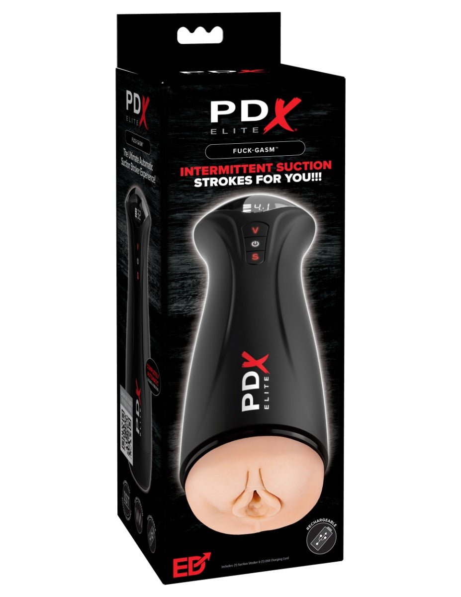 PDX Elite Fuck-Gasm Light – Rechargeable Suction and Vibration Stroker 9.7 Inch Length > Sex Toys For Men > Masturbators Premium