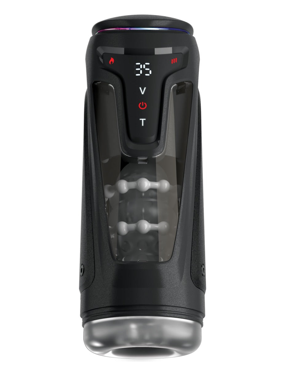 PDX Elite Moto-Bator Pro – USB Rechargeable Auto Stroker with Thrusting, Vibration, and Warming Functions > Sex Toys For Men > Masturbators Premium
