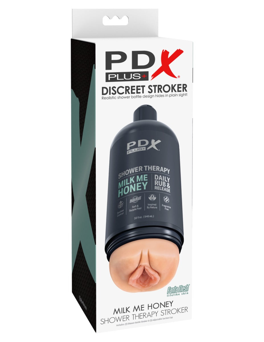 Pipedream PDX Plus Shower Therapy Milk Me Honey Light – Practical Male Masturbator Secondary image