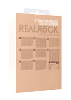 Real Rock Vibrating Cock and Balls 8 Inch with Suction Cup – Realistic Silicone Dildo > Vibrators > Realistic Vibrators