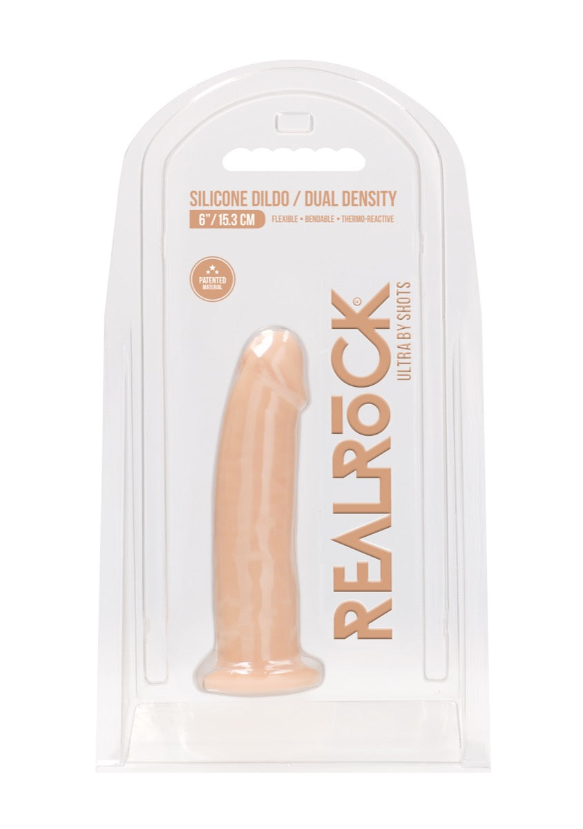 Real Rock Silicone Dildo 6 Inch Dual Density Flexible Silicone Dildo Default Title > Dildos > Realistic Dildos
