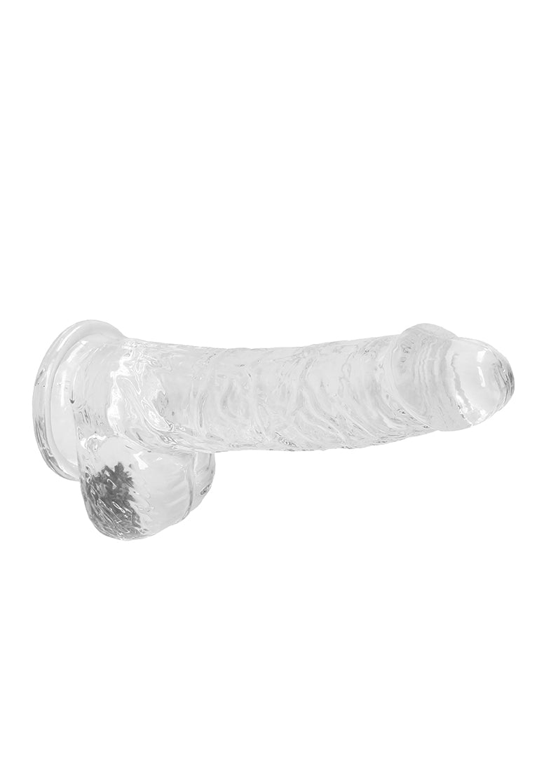 RealRock 6 Inch Transparent Crystal Clear Phthalate-Free Rubber Dildo > Dildos > Realistic Dildos