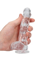 RealRock 6 Inch Transparent Crystal Clear Phthalate-Free Rubber Dildo > Dildos > Realistic Dildos
