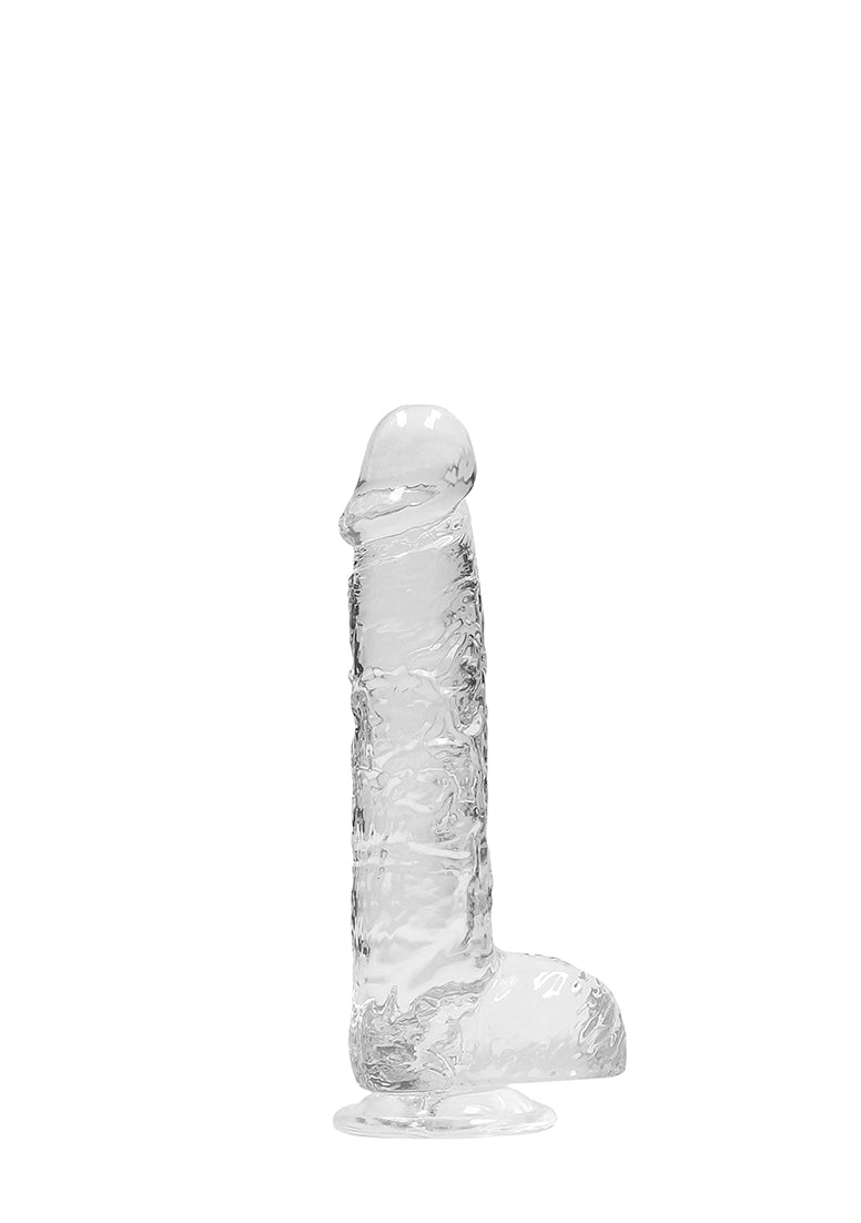 RealRock 6 Inch Transparent Crystal Clear Phthalate-Free Rubber Dildo > Dildos > Realistic Dildos