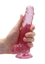REALROCK Crystal Clear 7 Inch Realistic Silicone Dildo with Suction Cup Base > Dildos > Realistic Dildos