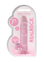 REALROCK Crystal Clear 7 Inch Realistic Silicone Dildo with Suction Cup Base > Dildos > Realistic Dildos