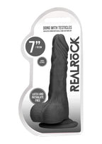 Real Rock Dong W Testicles – Phthalate-Free Skin TPE 7 Inch Dildo > Dildos > Realistic Dildos