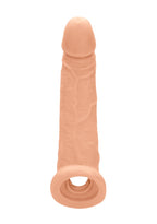 REALROCK Realistic Penis Extender with Rings 22.9 cm Sleeve Penis Sleeve > Sex Toys For Men > Penis Sleeves