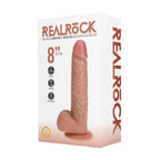 Real Rock Vibrating and Thrusting Dildo with Balls 20.5 cm - Ultra-Realistic Silicone Toy > Dildos > Thrusting Dildos