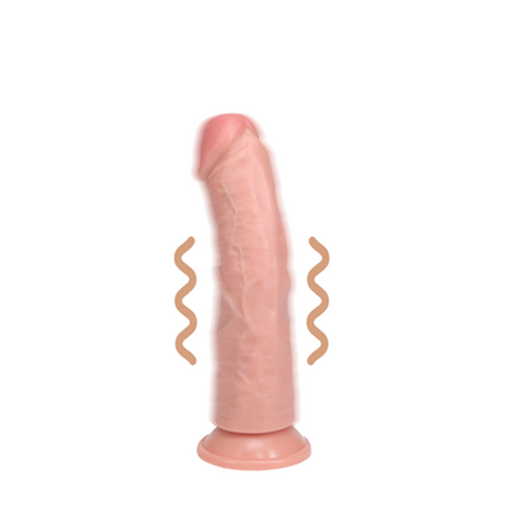 Real Rock Vibrating Curved Dildo 15.5 cm – Realistic Silicone Vibrator Secondary image