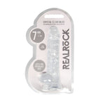 RealRock Crystal Clear 7 Inch Phthalate-Free TPE Realistic Dildo with Balls > Dildos > Realistic Dildos