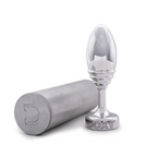 Doxy Ribbed Tapered Solid Aluminium Extra Long Stem Butt Plug > Anal Range > Butt Plugs