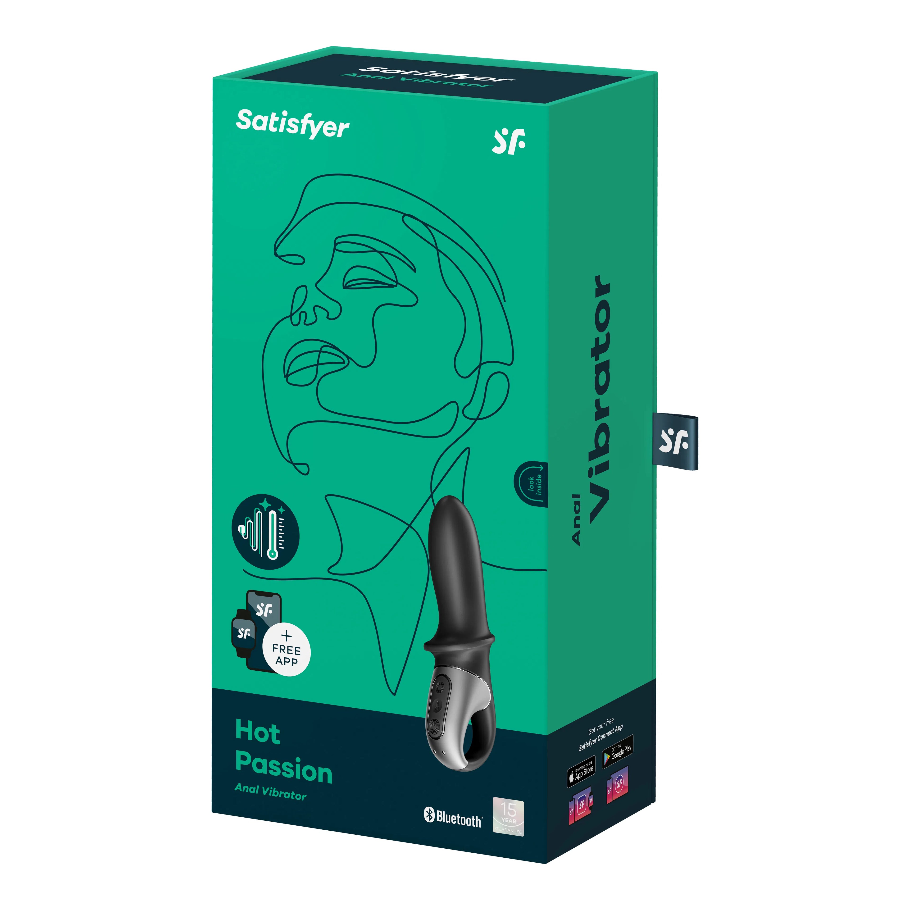 Satisfyer Hot Passion Connect – App-Controlled Warming Rechargeable Anal Vibrator > Anal Range > Vibrating Butt Plugs