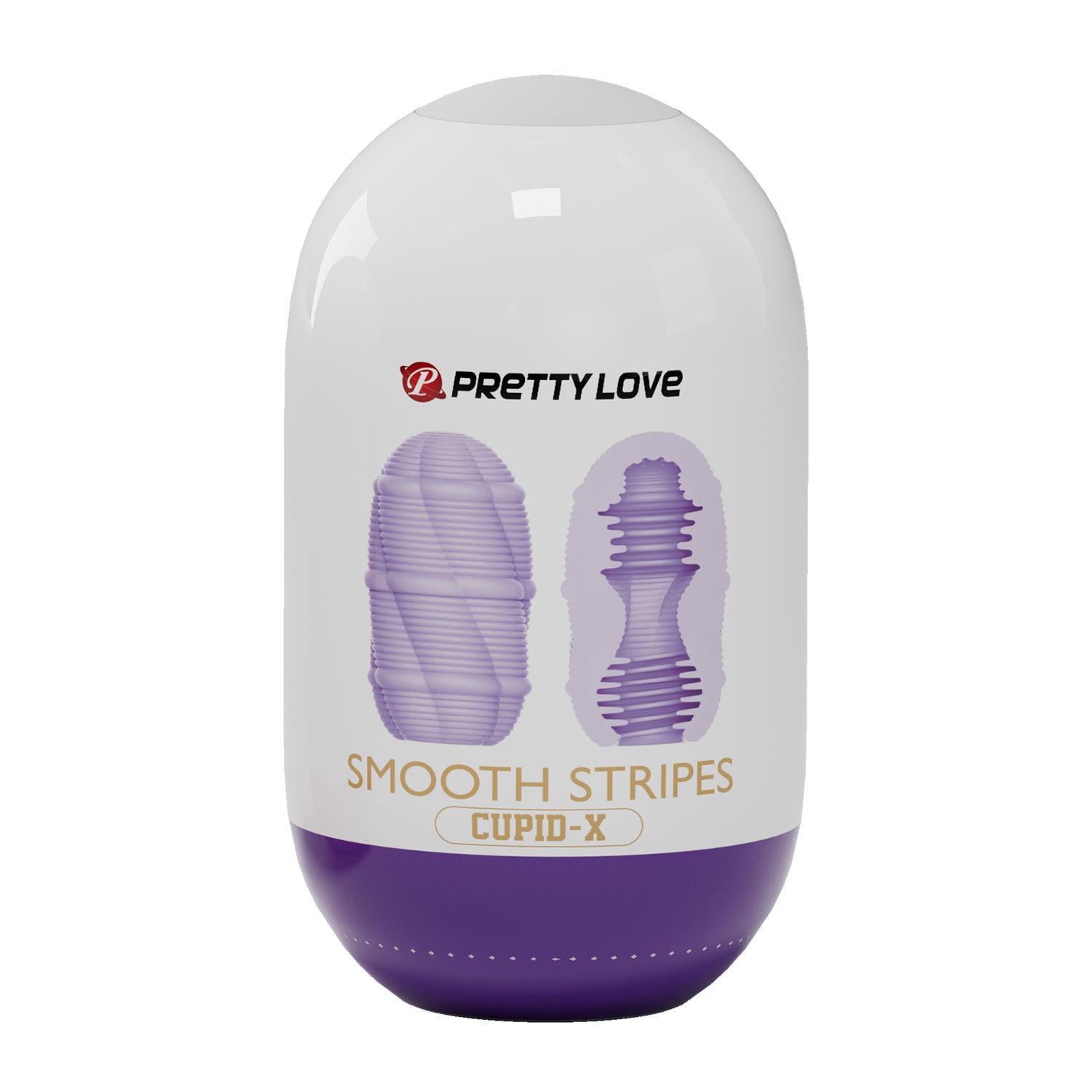Pretty Love Cupid X Smooth Stripes – Textured Masturbator Default Title > Sex Toys For Men > Masturbators Cup