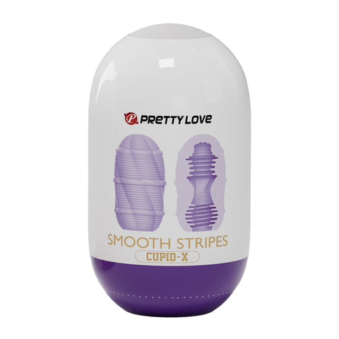 Pretty Love Cupid X Smooth Stripes – Textured Masturbator Default Title > Sex Toys For Men > Masturbators Cup
