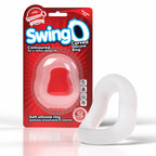 Swingo Curve Reversible True Silicone Stretchable Cock Ring Clear > Cock Ring > Single