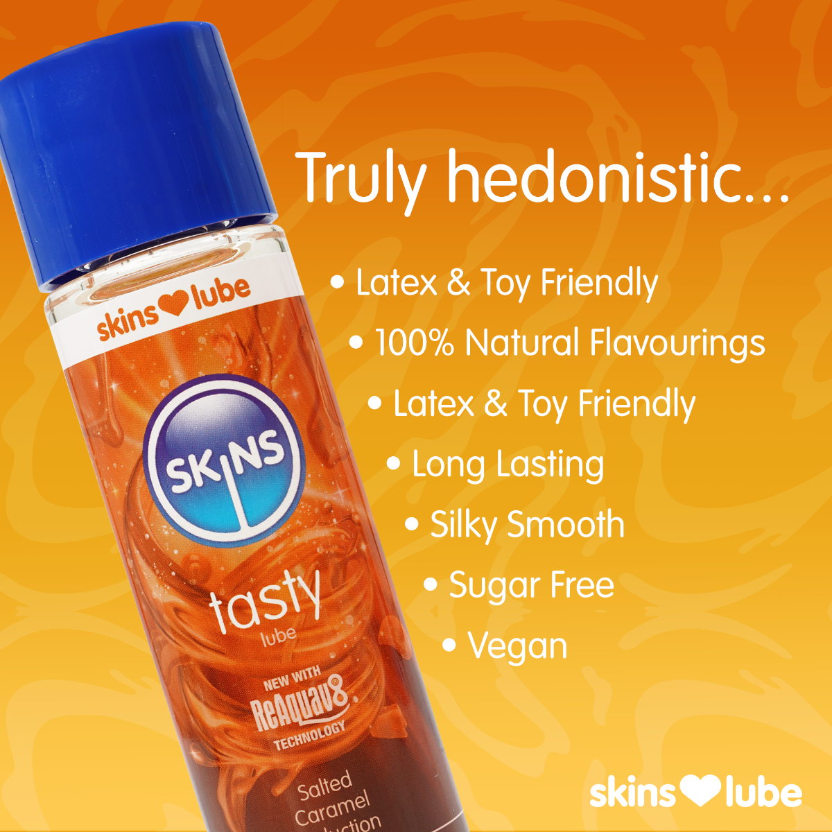 Skins Salted Caramel Waterbased Lubricant 130ml – Flavoured Intimate Gel > Lube > Flavoured