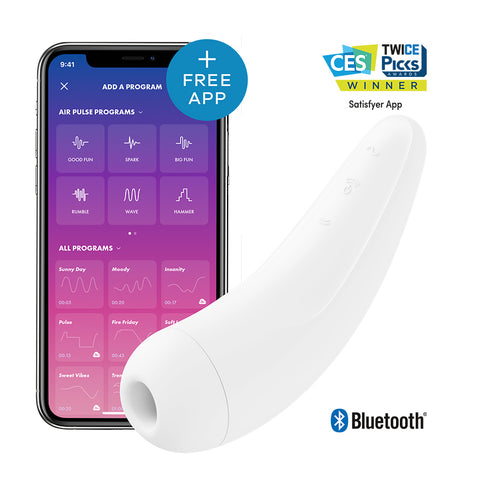 Satisfyer Curvy 2 Plus – App Enabled Silicone Pressure Wave Vibrator > Sex Toys For Ladies > Air Pulsation