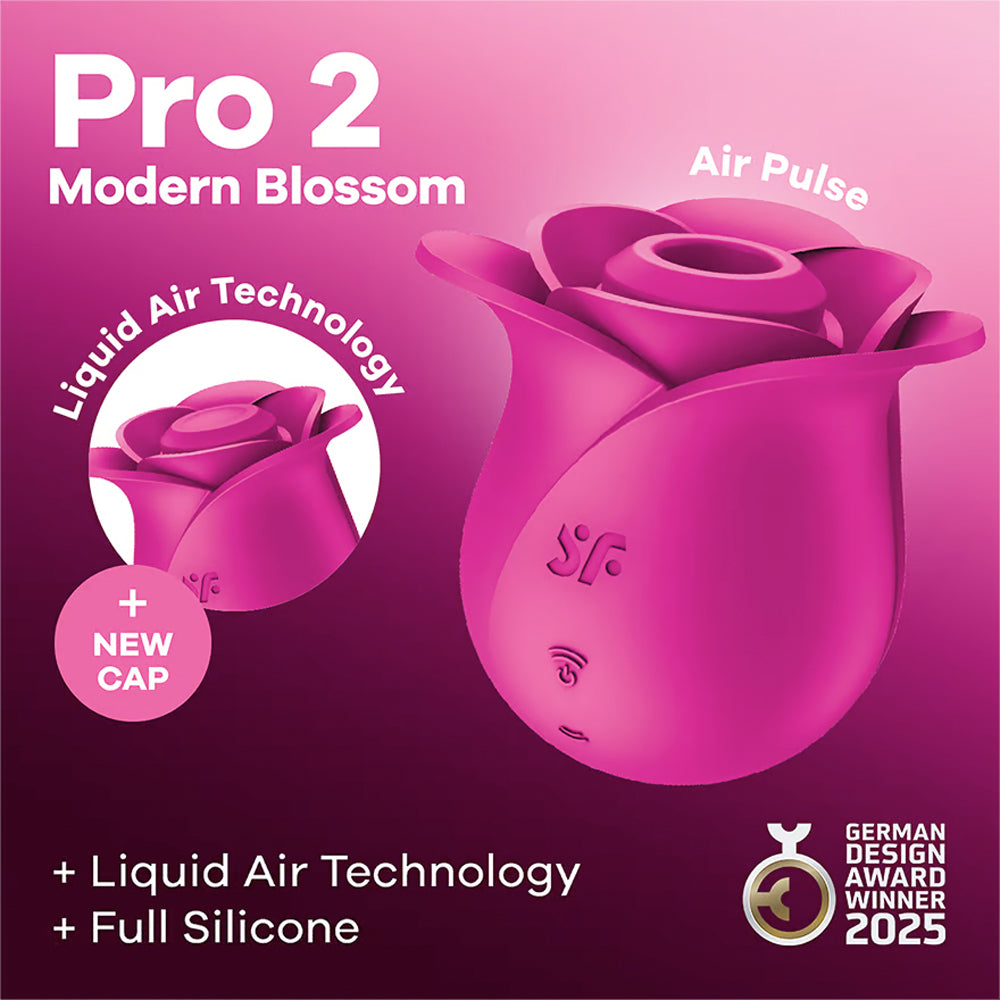 Satisfyer Pro 2 Blossom – Air Pulse Rose Stimulator Vibrator > Sex Toys For Ladies > Rose Stimulators