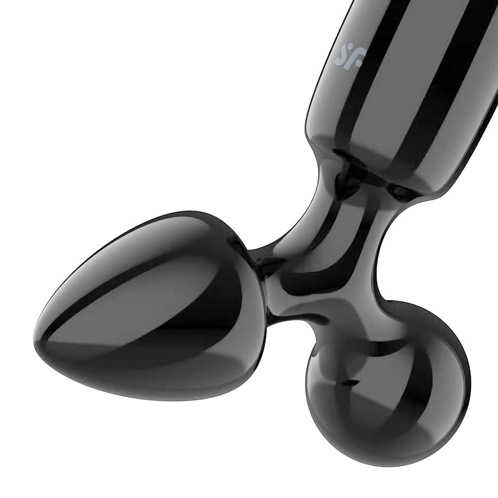 Satisfyer Triple Crystal 1 – Borosilicate Glass Dildo 21 cm with Two Smaller Plugs > Glass > Dildos