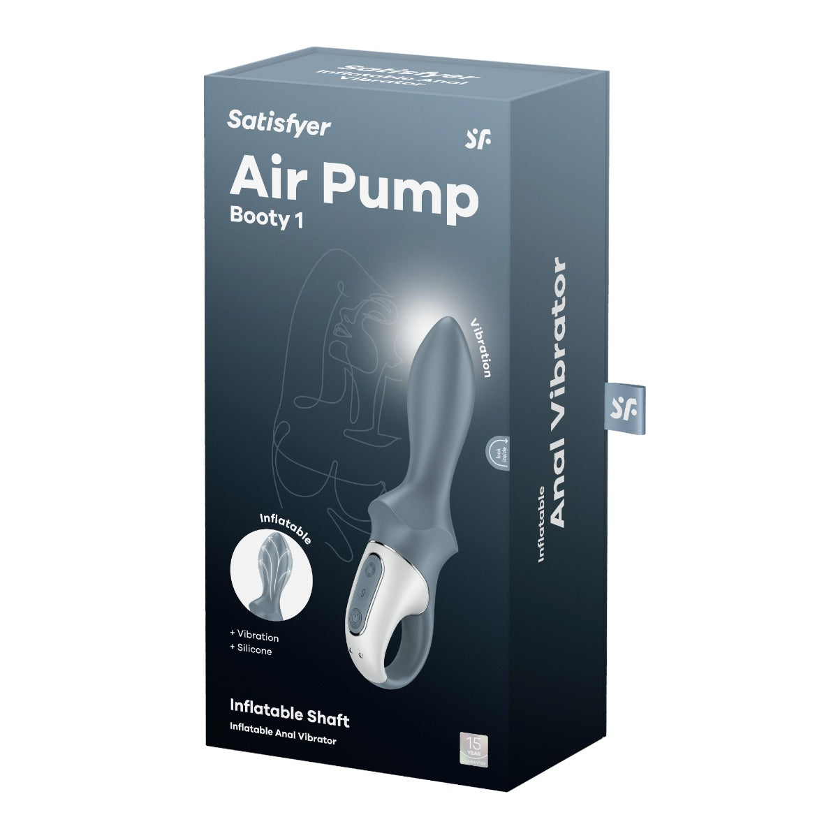 Satisfyer Air Pump Booty 1 Inflatable Vibrator with Increasing Diameter Anal Plug Secondary image