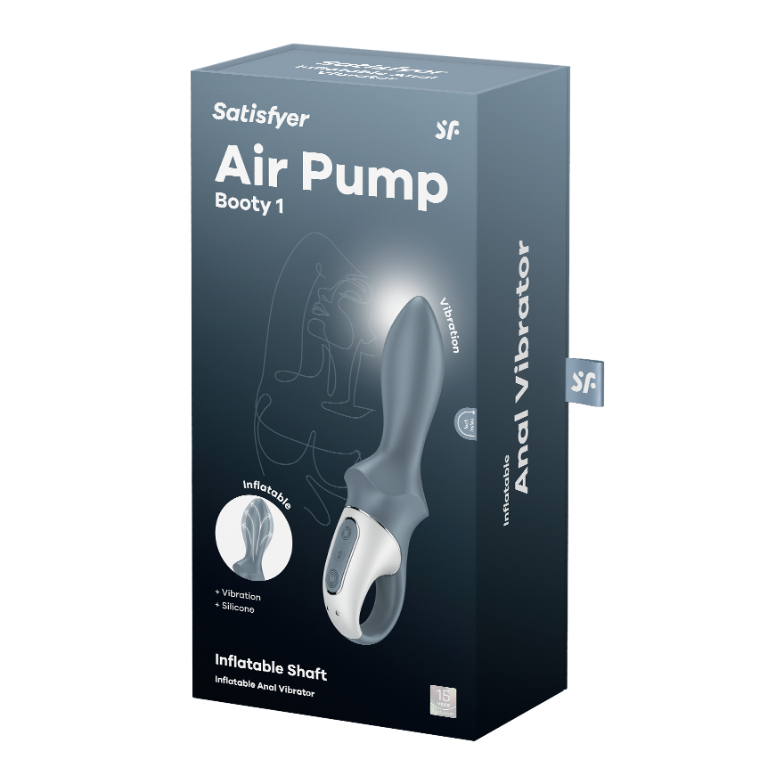 Satisfyer Air Pump Booty 1 Inflatable Vibrator with Increasing Diameter Anal Plug > Anal Range > Anal Probes
