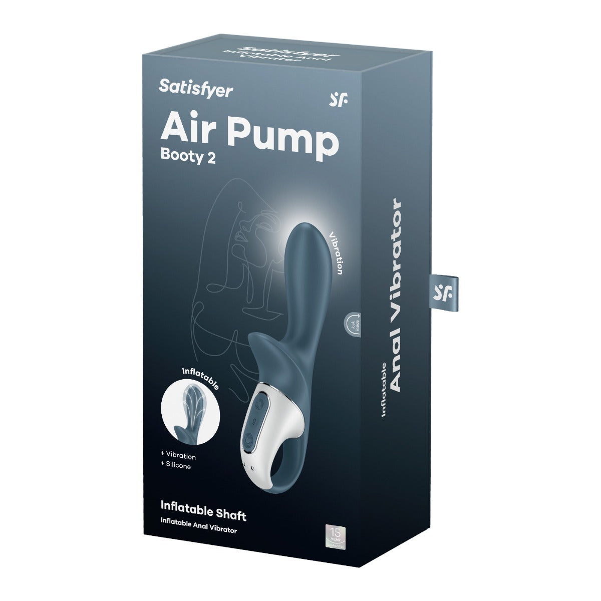 Satisfyer Air Pump Booty 2 Inflatable Anal Toy with Deep Vibrations > Anal Range > Tunnel and Stretchers