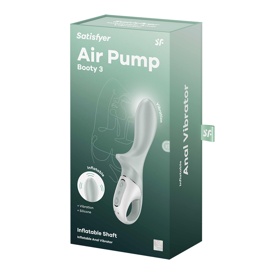 Satisfyer Air Pump Booty 3 – Inflatable Anal Trainer Pump with Increasing Diameter > Anal Range > Anal Probes