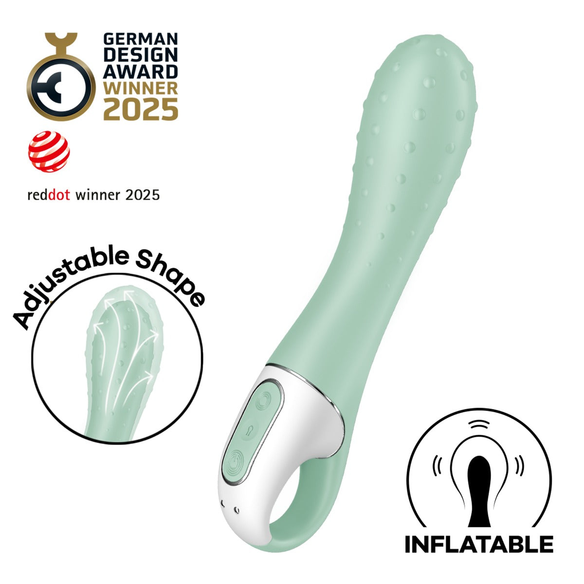 Satisfyer Air Pump Vibrator 3 – Inflatable G-Spot Vibrator with Looped Handle > Sex Toys For Ladies > G-Spot Vibrators