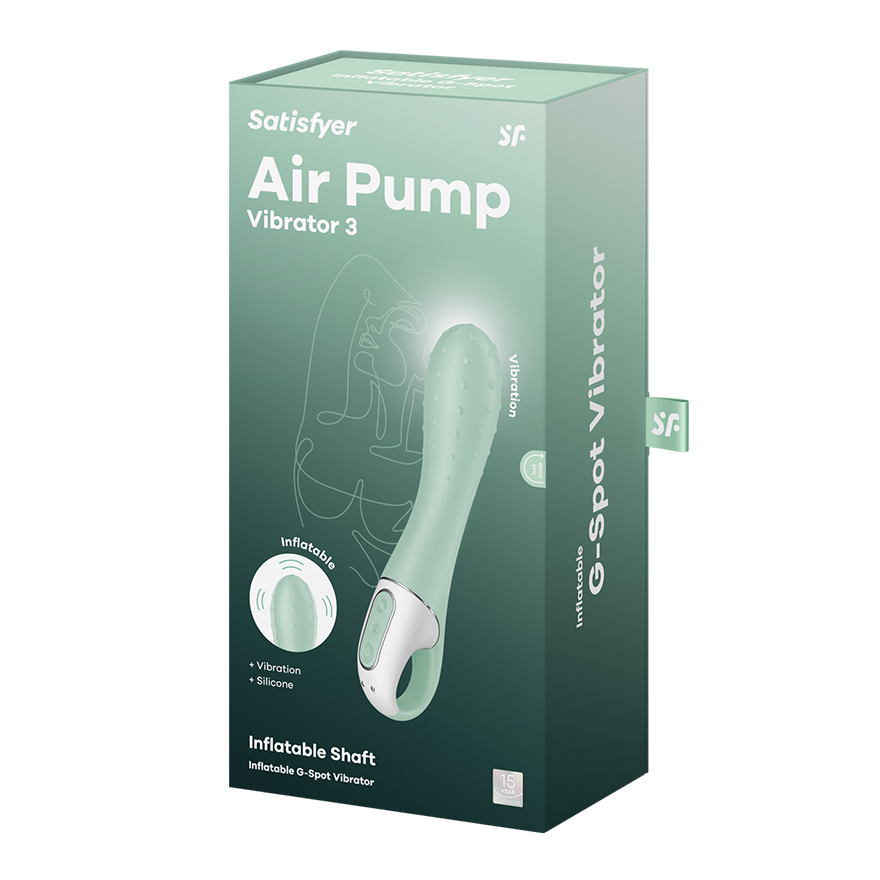 Satisfyer Air Pump Vibrator 3 – Inflatable G-Spot Vibrator with Looped Handle > Sex Toys For Ladies > G-Spot Vibrators