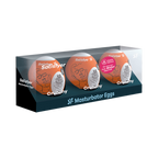 Satisfyer Crunchy Set of 3 – Disposable Stretchy Masturbator Eggs > Sex Toys For Men > Masturbators Cup
