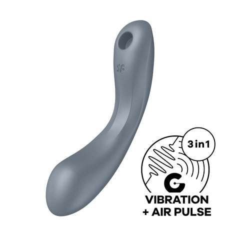 Satisfyer Curvy Trinity 1 – 3-in-1 Air Pulse, Lay-On, and G-Spot Vibrator with 11 Intensity Levels and 12 Vibration Programs > Vibrators > Vibrating Pads