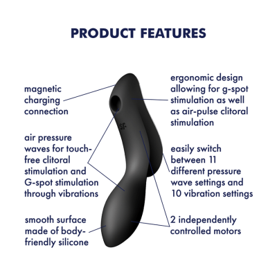 Satisfyer Curvy Trinity 2 – Insertable Air Pulse Vibrator > Vibrators > Unconventional
