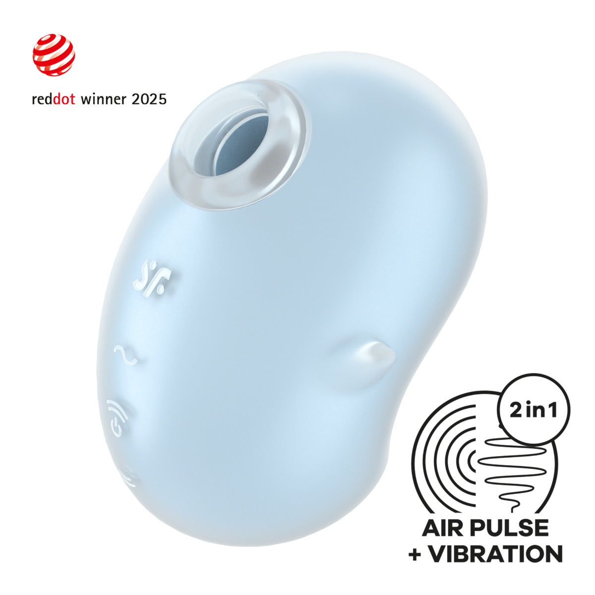 Satisfyer Cutie Ghost Air Pulse Vibrator – Rechargeable Silicone Compact Vibrator > Sex Toys For Ladies > Air Pulsation