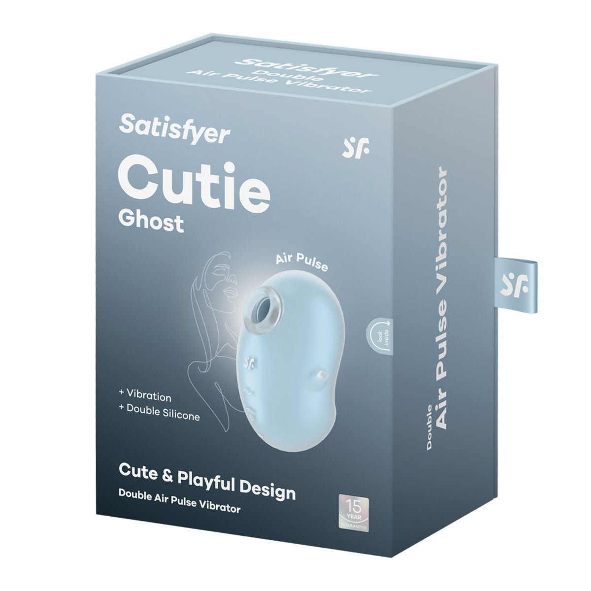 Satisfyer Cutie Ghost Air Pulse Vibrator – Rechargeable Silicone Compact Vibrator > Sex Toys For Ladies > Air Pulsation