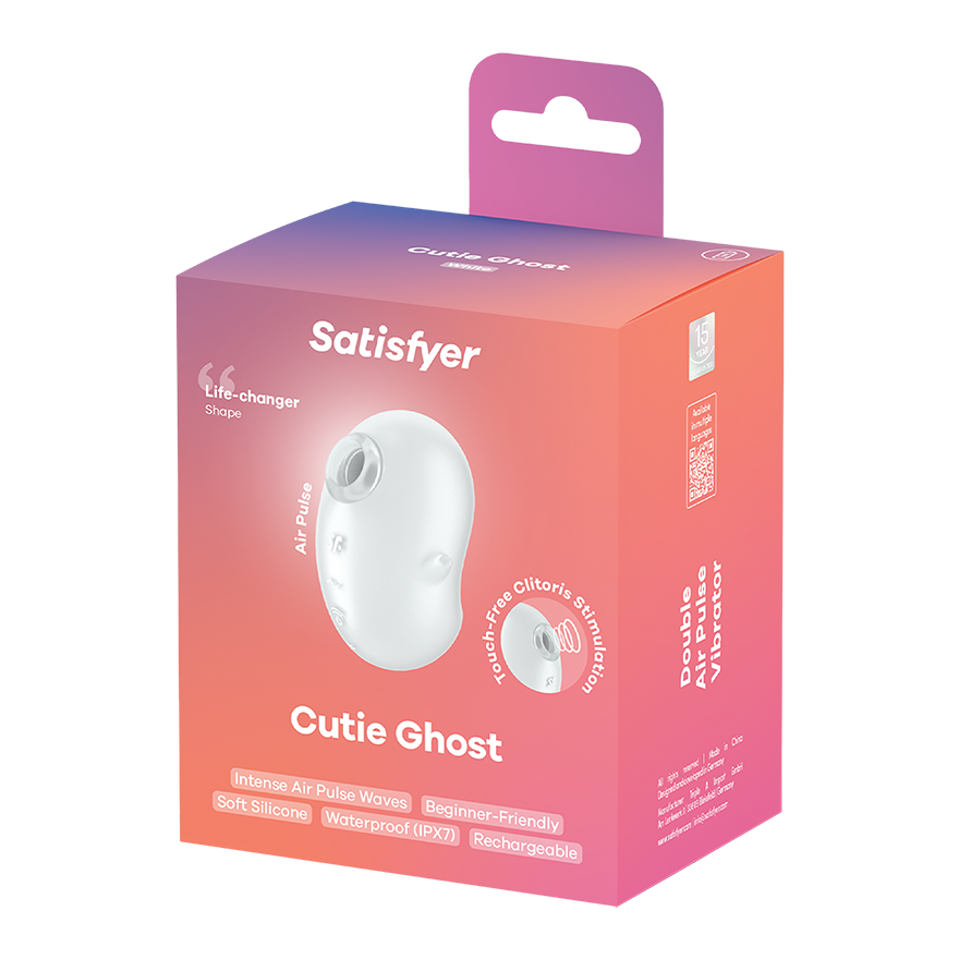 Satisfyer Cutie Ghost – Silicone Air Pulse Vibrator with Double Silicone Layer > Sex Toys For Ladies > Air Pulsation