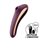 Satisfyer Dual Kiss – Waterproof Air Pulse Vibrator with Vibrating Insertable Shaft > Sex Toys For Ladies > Air Pulsation