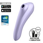 Satisfyer Dual Pleasure – App Enabled Silicone Clitoral and G-Spot Vibrator > Sex Toys For Ladies > Air Pulsation