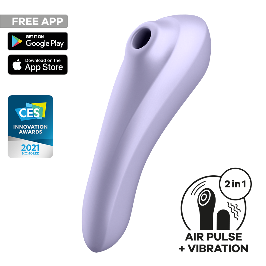 Satisfyer Dual Pleasure – App Enabled Silicone Clitoral and G-Spot Vibrator > Sex Toys For Ladies > Air Pulsation