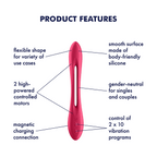 Satisfyer Elastic Joy – Bendable Dual Motor Flexible Wire Multi Vibrator > Vibrators > Standard Vibrators