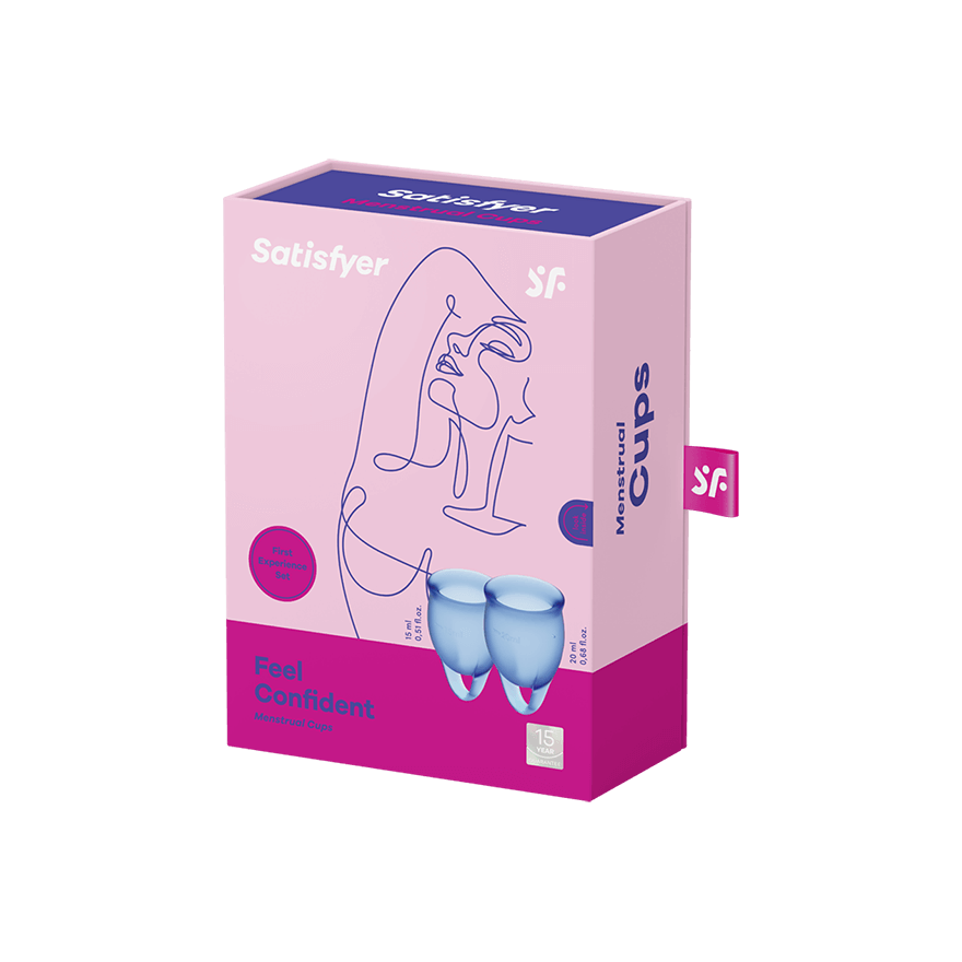 Satisfyer Feel Confident Menstrual Cup Kit – Medical Grade Silicone Two Sizes > Essentials > Menstrual Products