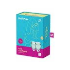 Satisfyer Feel Confident Menstrual Cup Kit – Medical Grade Silicone Two Sizes > Essentials > Menstrual Products