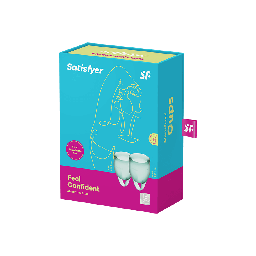 Satisfyer Feel Confident Menstrual Cup Kit – Medical Grade Silicone Two Sizes > Essentials > Menstrual Products