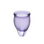 Satisfyer Feel Confident Menstrual Cup Set of Two Medical-Grade Silicone Menstrual Cups > Essentials > Menstrual Products
