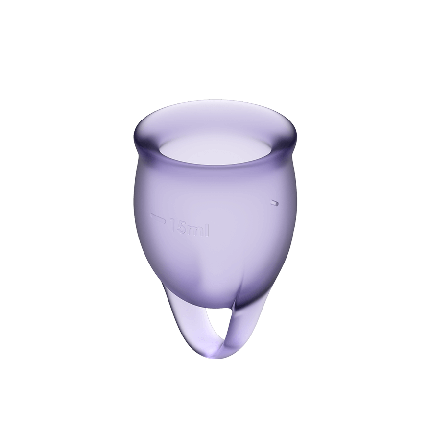 Satisfyer Feel Confident Menstrual Cup Set of Two Medical-Grade Silicone Menstrual Cups > Essentials > Menstrual Products