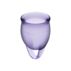 Satisfyer Feel Confident Menstrual Cup Set of Two Medical-Grade Silicone Menstrual Cups > Essentials > Menstrual Products